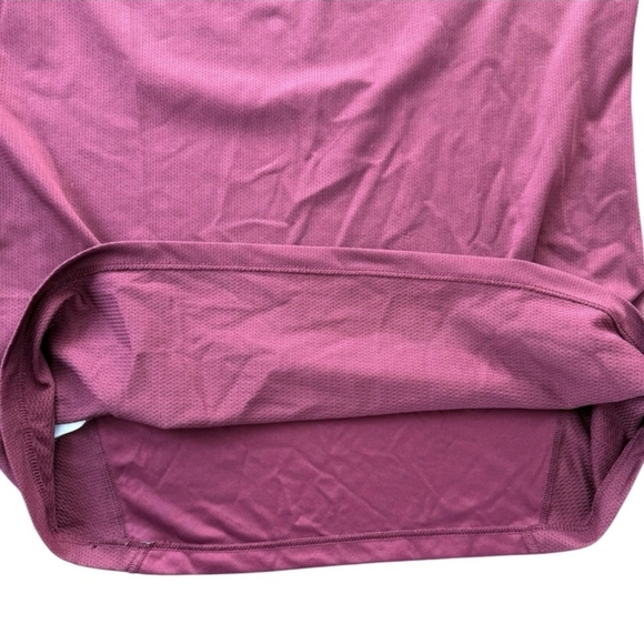 Nike Dri-FIT Burgundy Long Sleeve Athletic Running Top - Picture 8 of 10